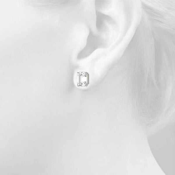 9 x 7 MM Stud Earrings